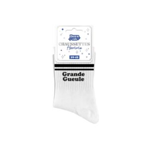 Chaussettes blanches et noires – Grande gueule