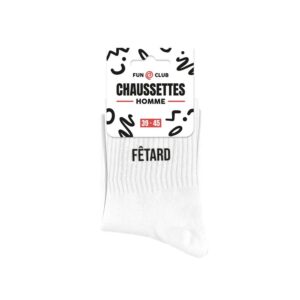 Chaussettes blanches – Fêtard (Homme)
