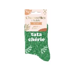 Chaussettes paillettes vertes – Tata chérie
