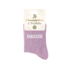 Chaussettes femme pailletées - Fabuleuse