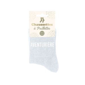Chaussettes femme pailletées - Aventurière