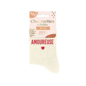 Chaussettes paillettes – Amoureuse