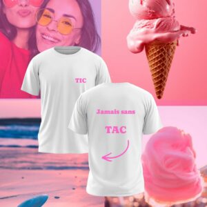 👕 T-shirts duo – Jamais sans Tic & Tac Rose 🐿️