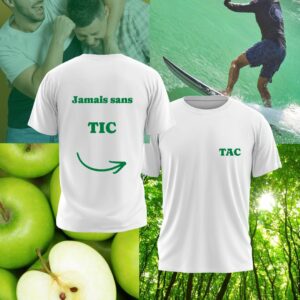 👕 T-shirts duo – Jamais sans Tic & Tac Vert 🐿️